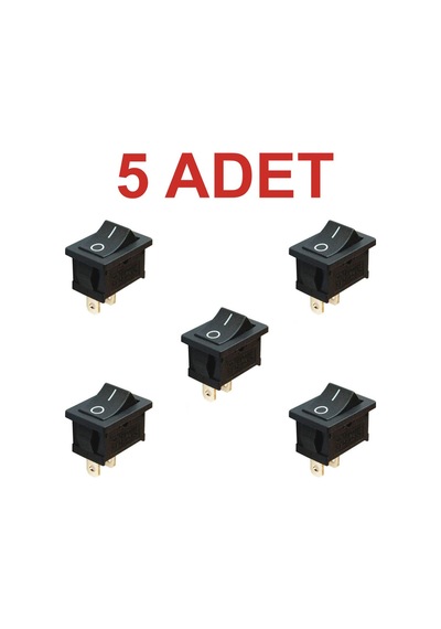 5 Adet 2 Pin Anahtar Güç Anahtarı On-off Rodevino