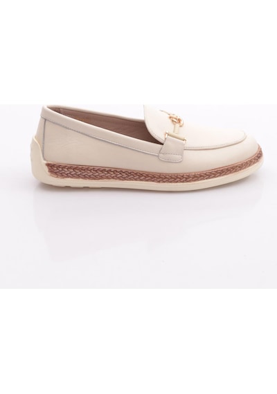 Dgn 190e Kadin Loafer Ayakkabi Bej