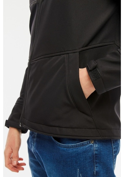 Uniprom Softshell Mont Içi Polarlı Su Ve Rüzgar Geçirmez Pro Model Siyah Erkek Siyah