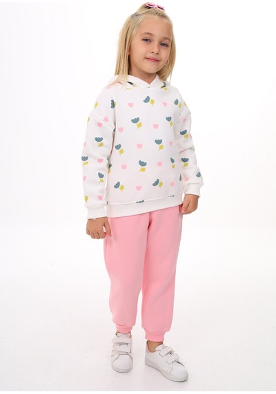 Toontoy Kids Toontoy Kız Çocuk 2'li Takım Baskılı Kapüşonlu Sweatshirt & Beli Paçası Lastikli Jogger Eşofman Altı - Renk Bloklu & 3 İplik Şardonlu Açık Pembe Toontoy Kids Toontoy Kız Çocuk 2'li Takım Baskılı Kapüşonlu Sweatshirt & Beli Paçası Lastikli Jogger Eşofman Altı - Renk Bloklu & 3 İplik Şardonlu Açık Pembe