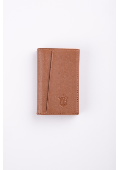 Ancora Leather Hakiki Deri Minimal Kartlık-26206 Taba