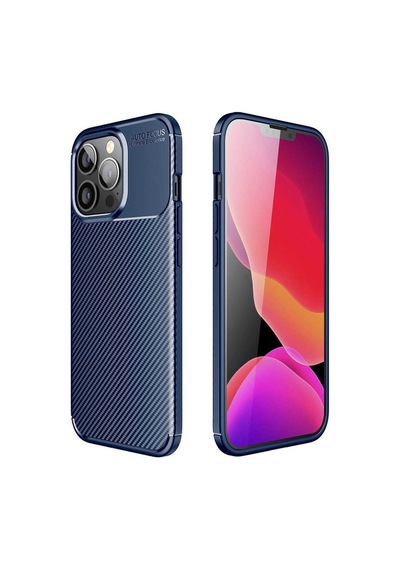Zeyline Apple Uyumlu iPhone 13 Pro Max Zore Negro Silikon Kapak-lacivert