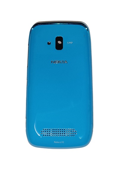 Nokia 610 Full Kasa Kapak Tuş Takımı N610 Uyumlu Mavi Renk Orta K
