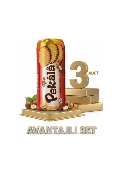 Afia Pekala Kakaolu Fındık Kremalı Sandviç Bisküvi 3x200 Gr