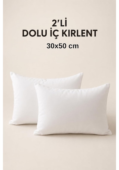 2'li İç Kırlent Silikon Elyaf Dolgulu Koltuk Kırlenti İç Yastık Dolgusu Kırlent İçi Çok Renkli