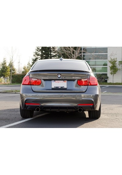 Bmw F30 Uyumlu Yedek Parça M Performance Difüzör Mat Siyah