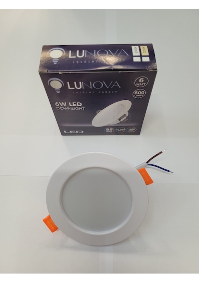 Lunova 6 Watt Beyaz Kasa Beyaz Işık Led Spot 10 Adet Beyaz - Beyaz