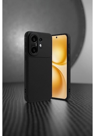 Cosmotex Newface Vivo X200 Fe Auto Focus Karbon Kapak - Siyah