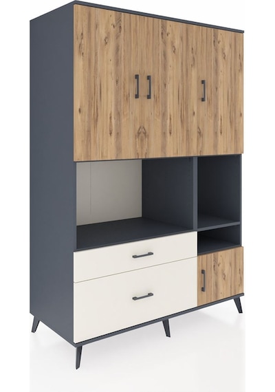Kronos Dolap 7 Raflı 2 Çekmeceli 4 Kapaklı 132x59x195 Antrasit-çam/aytaşı Atlas Çam/aytası Kronos Dolap 7 Raflı 2 Çekmeceli 4 Kapaklı 132x59x195 Antrasit-çam/aytaşı Atlas Çam/aytası