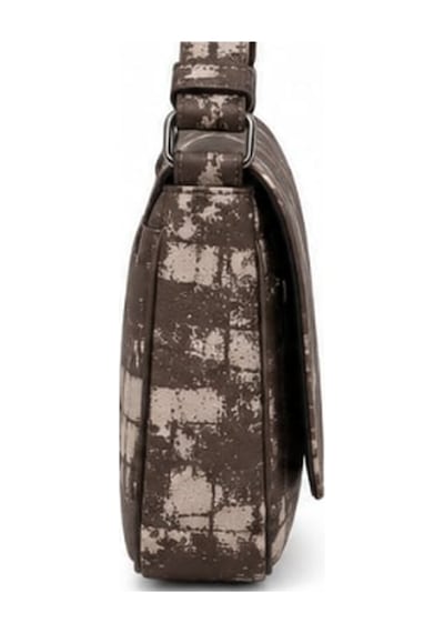 Levano Leather Hakiki Deri Kadın Omuz Çantası Kapaklı Günlük Kullanım Ayarlanabilir Askılı Çapraz Çanta Kahverengi