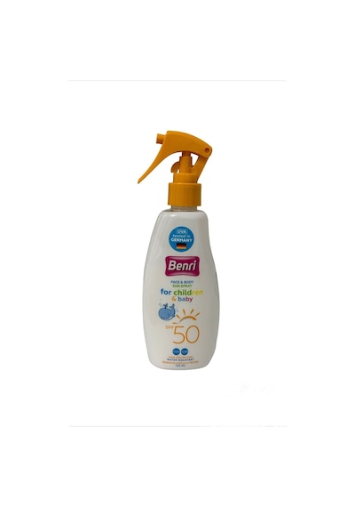 Yüksek Korumalı Çocuk & Bebek Güneş Spreyi 50spf 150 Ml Güneş Koruyucu Krem For Children & Baby