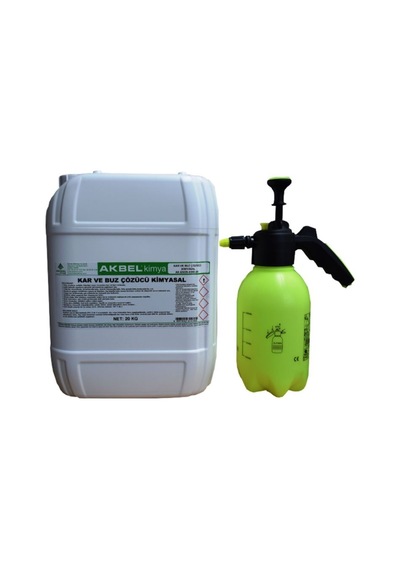 Akbel Buz Ve Kar Çözücü Kimyasal 20 KG + Uygulama Pompası 2 L