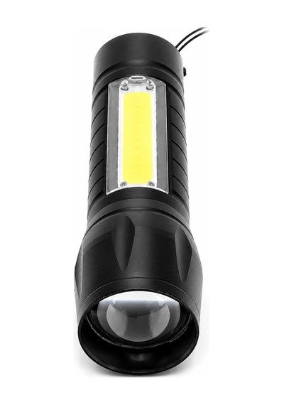Powerdex Pd-5568 Plus Usb Şarjlı Mini El Feneri Cob Led Zoomlu 800 Metre Su Geçirmez Taşınabilir Güçlü Işıldak Kamp Acil Durum Outdoor