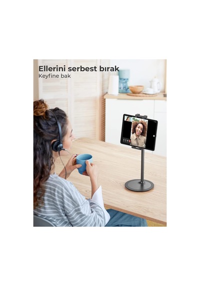 Bix S3e 360 Ayarlanabilir Tablet Ve Telefon Tutucu Stand Siyah Sku: Smgstk7f515da775