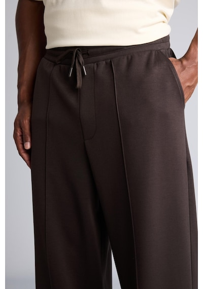 Defacto Ultra Yumuşak Baggy Fit Elastik Bel Ön Dikiş Detaylı Dalgıç Kumaş Jogger Pantolon H6171ax26aubn338 Kahve-bn338