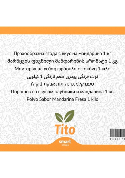 Toz Çilek Mandalina Aroması 1 Kg