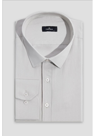 Tudors Erkek Modern Slim Fit Pamuklu Düz Bej Gömlek-32867 Bej Tudors Erkek Modern Slim Fit Pamuklu Düz Bej Gömlek-32867 Bej