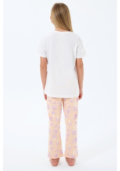 Rolypoly Kız Çocuk Beyaz Pijama Takım Rp3811-c-v1 Beyaz