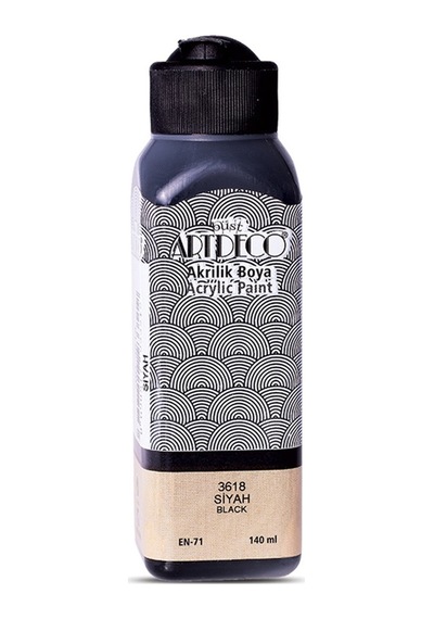 Artdeco Akrilik Boya 140 Ml Siyah 070r-3618 Çok Renkli