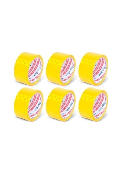 45 Mm X 40 Mt Sarı Koli Bandı 6 Adet 1