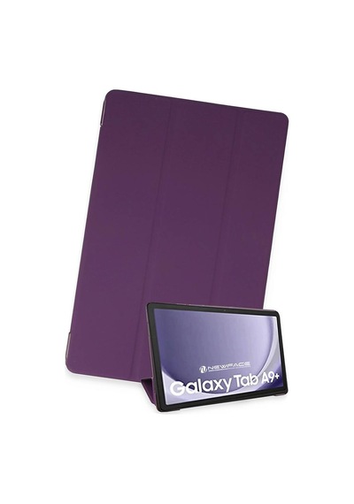 Samsung Uyumlu Galaxy Tab A9 Plus Kılıf Tablet Smart Kılıf - Mor Evimdeyokyok