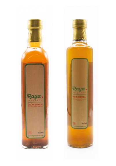 Organik Üzüm Sirkesi 500 Ml Ve Alıç Sirkesi 500 Ml 2 Li Set