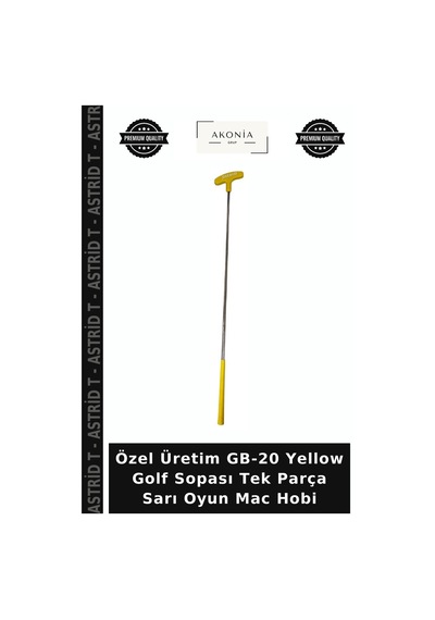 Özel Üretim Gb-20 Yellow Golf Sopası Tek Parça Sarı Oyun Mac Hobi