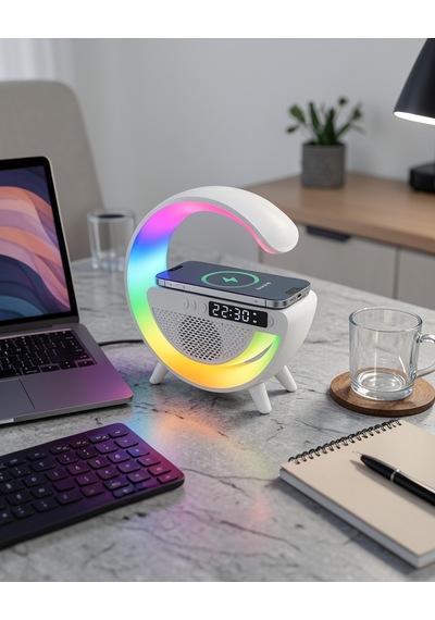 Led Masa Lambası 13 Renkli Kablosuz Şarjlı Xuczgoogledijital-7 Çok Renkli