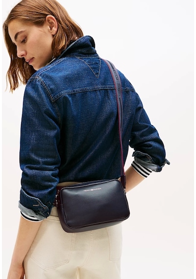 Tommy Hilfiger Th Logo Şeritli Kamera Kadın Çanta Aw0aw17689dw6 Lacivert