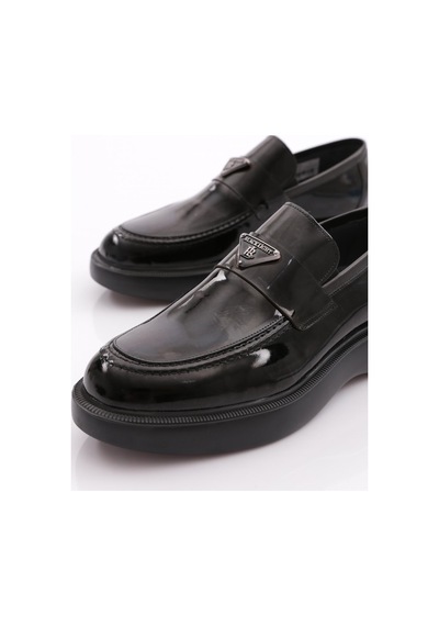 Dgn 2625198 Erkek Loafer Ayakkabı Siyah Rugan