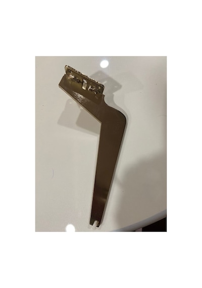 15 Cm Tabanca Model Gümüş Metal Mobilya, Dolap, Koltuk, Tv Ünitesi Ayakları Metal 4 Adet Gümüş