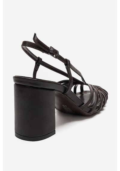 Luvishoes Wılda Kahverengi Kadın Kalın Topuklu Ayakkabı