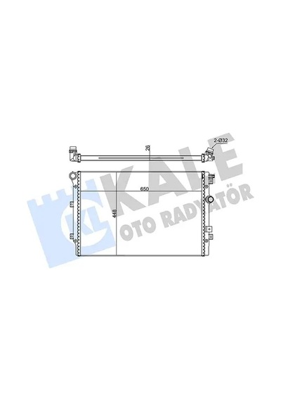 Vw Tiguan Motor Radyatoru 1.4 Tsi 2008-2015 Bwk Cava Ctha Kale 346060