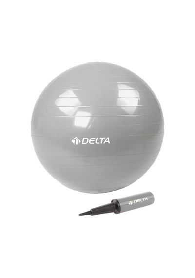 Delta 65 Cm Pilates Topu Gümüş Ptg567