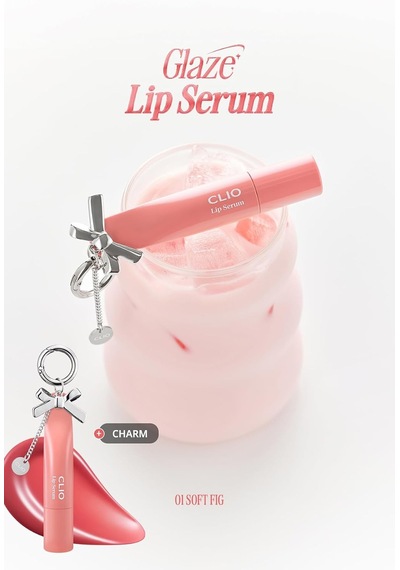 Dolgun Görünüm Kazandıran, Parlak, Besleyici, Renkli Dudak Serumu Glaze Lip Serum 01 Soft Fig Genel