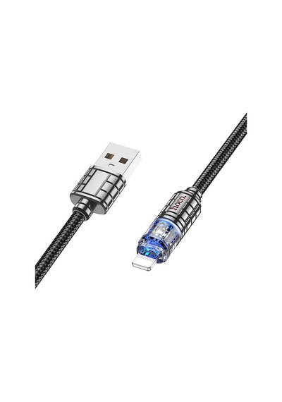 Hoco U122 Kristal Uç 2.4a Usb To  Lightning Hızlı Data Ve