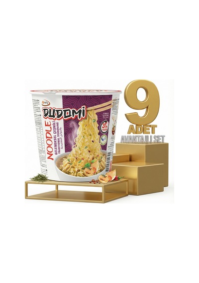 Dudomi Bardak Geneksel Çeşnili Noodle 9x60 Gr
