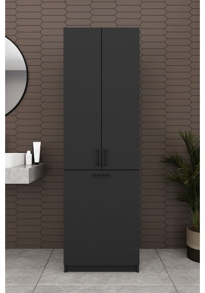 Modern Çamaşır Sepetli Çok Amaçlı Banyo Dolabı %100 Mdf Banyo Düzenleyici Dolap Bd06 Antrasit Modern Çamaşır Sepetli Çok Amaçlı Banyo Dolabı %100 Mdf Banyo Düzenleyici Dolap Bd06 Antrasit