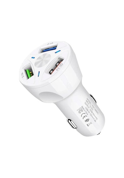 Powermaster Te-091 3xusb 3.0 Çakmaklık Hızlı Araç Şarj Cihazı