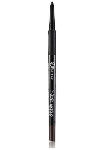 Flormar Stylematic Mat Bitişli & Suya Dayanıklı Asansörlü Göz Kalemi S01 Chocolate Cream