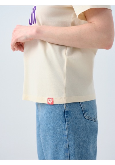 Regular Fit Kadın Tshirt K.kol Bej