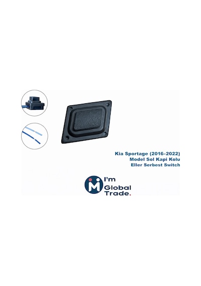 Im Global Kia Sportage 2016-2022 Sol Kapı Kolu Butonu Switch 82651-d9710