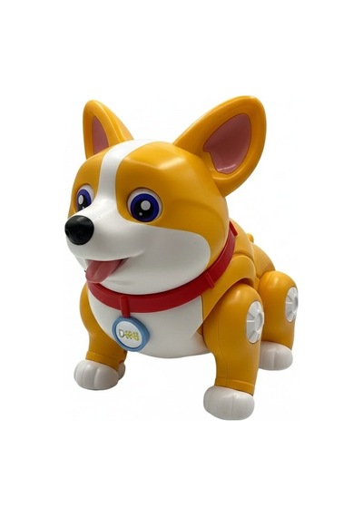 Robot Köpek Sesli Ve Işıklı Akıllı Köpek Oyuncak - Sarı