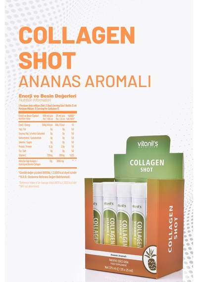 Vitanil's Collagen Ananas Aromalı 15 Şişe