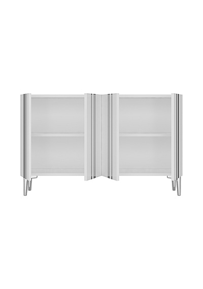 Ka1230bs Mia120 Konsol, Kahve Köşesi Ve Tv Sehpası, Çok Amaçlı Dolap Beyaz - Sılver 120cm Ka1230bs Mia120 Konsol, Kahve Köşesi Ve Tv Sehpası, Çok Amaçlı Dolap Beyaz - Sılver 120cm