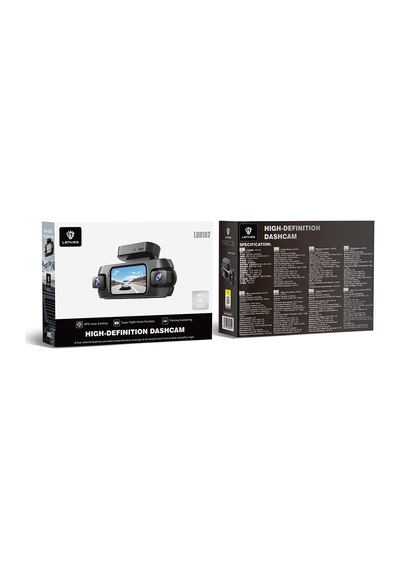 Lenyes Ldr102 4k Ultra Hd Wifi Destekli Akıllı Ön Ve Arka Araç Kamerası Siyah