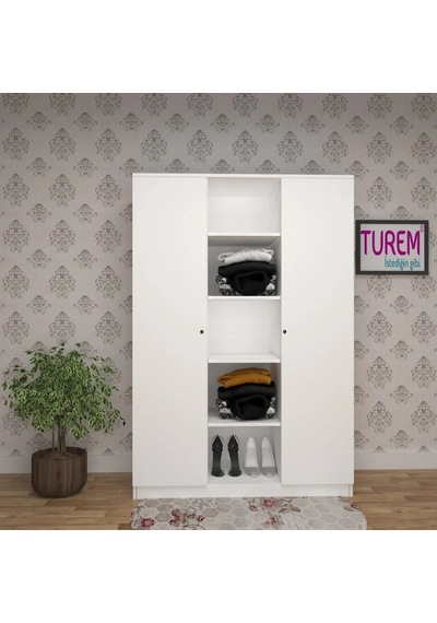 Mehtap 2 Kapılı 1 Raflı Gardırop Mdf Sis Gri Mehtap 2 Kapılı 1 Raflı Gardırop Mdf Sis Gri
