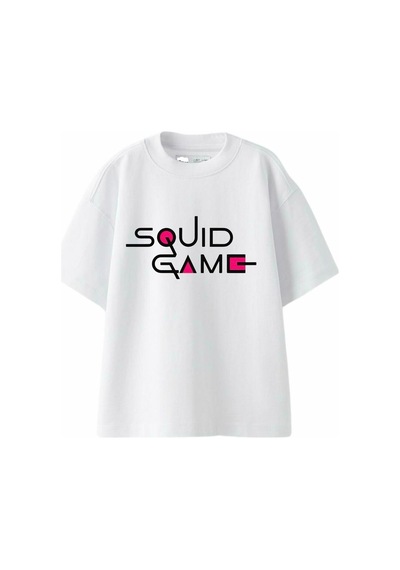 Sea Bubbles Squid Game Çocuk Tişört Beyaz