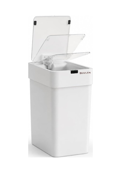 Otomatik Hareket Sensörlü Çöp Kovası, Banyo Çöp Kovası, Çocuk Odası Çöp Sepeti, Çöp Kutusu, 2 Adet 1.5 V Aa Pil, Piller Pakete Dahil Değildir 9 Litre - 15x22x32 Cm
