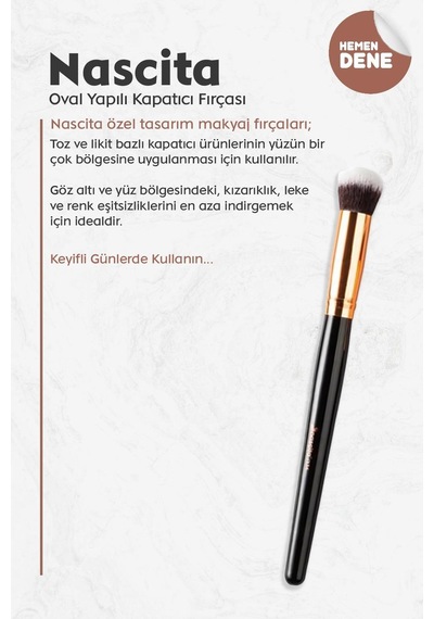 Nascita Oval Yapılı Kapatıcı Fırçası
